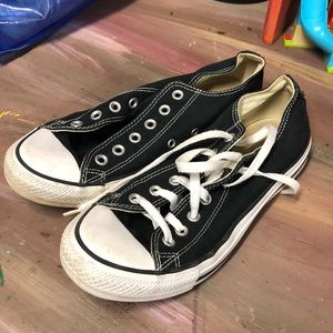 Converse Black shoes- 1 without shoe lace